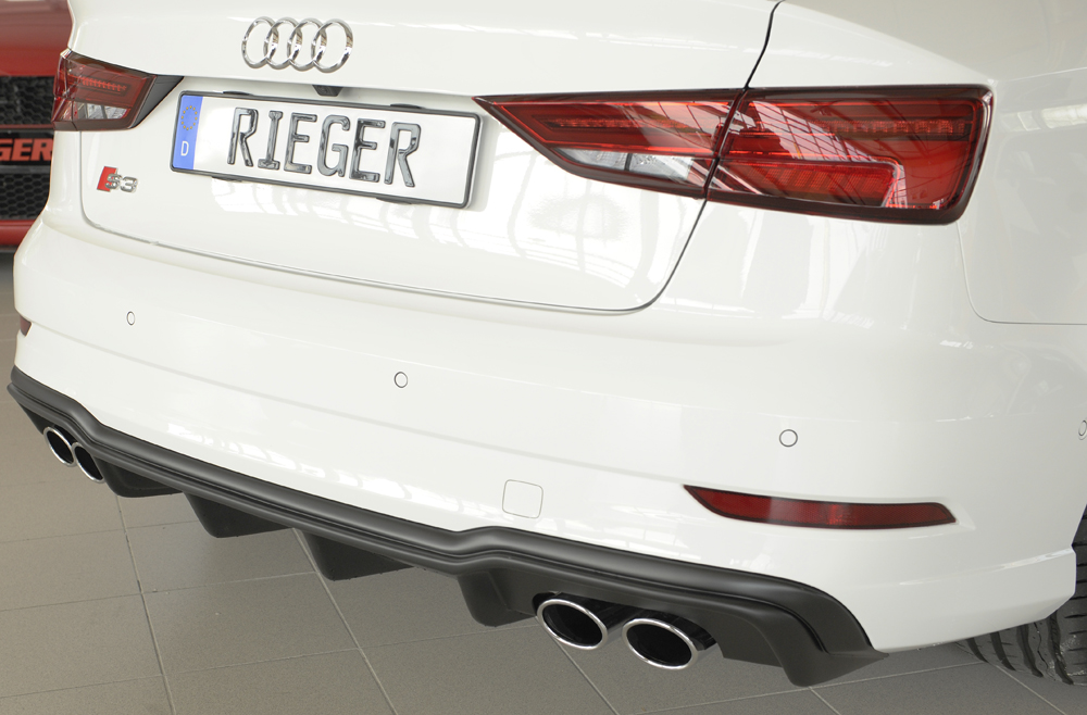 Faldón trasero Audi A3 S3 7 ≫ Tuning【 Rieger Oficial ®】 Faldón trasero Audi A3 S3 - Imagen 7