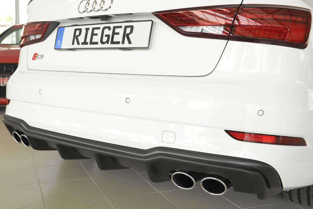 Faldón trasero Audi A3 S3 8 ≫ Tuning【 Rieger Oficial ®】 Faldón trasero Audi A3 S3 - Imagen 8