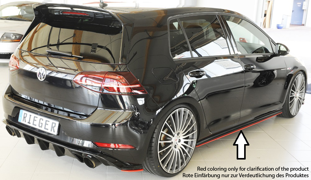 Faldón Lateral Derecho VW Golf 7 GTI 4 ≫ Tuning【 Rieger Oficial ®】 Faldón Lateral Derecho VW Golf 7 GTI - Imagen 4