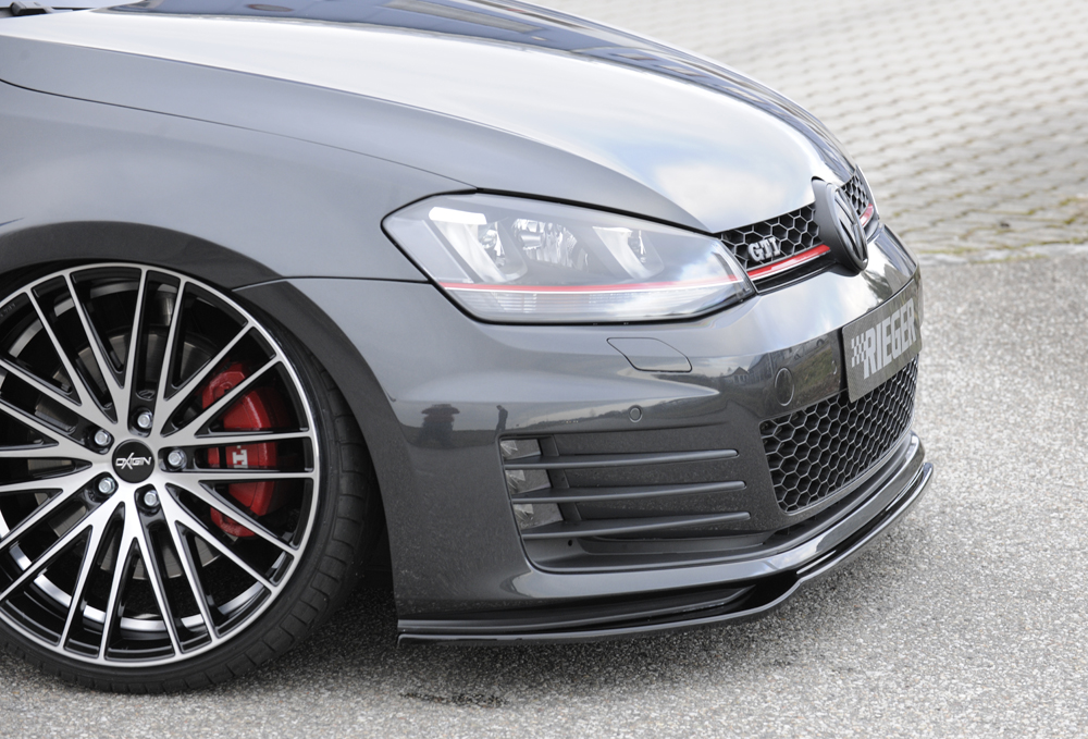 Spoiler Delantero VW Golf 7 Gti / Gtd Negro Brillo 7 ≫ Tuning【 Rieger Oficial ®】 Spoiler Delantero VW Golf 7 Gti / Gtd Negro Brillo - Imagen 7